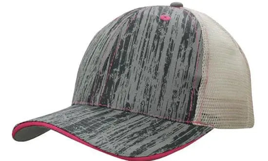 Headwear Woodprint Poly Twill Mesh Cap X12 - 4143 Metro Workwear.